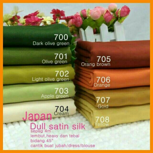 Kain Dull Satin | Shopee Malaysia