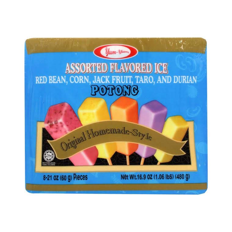 Yum Yum Ice Cream Potong Dessert Assorted Flv (60ml x 8's) x 6 Boxes