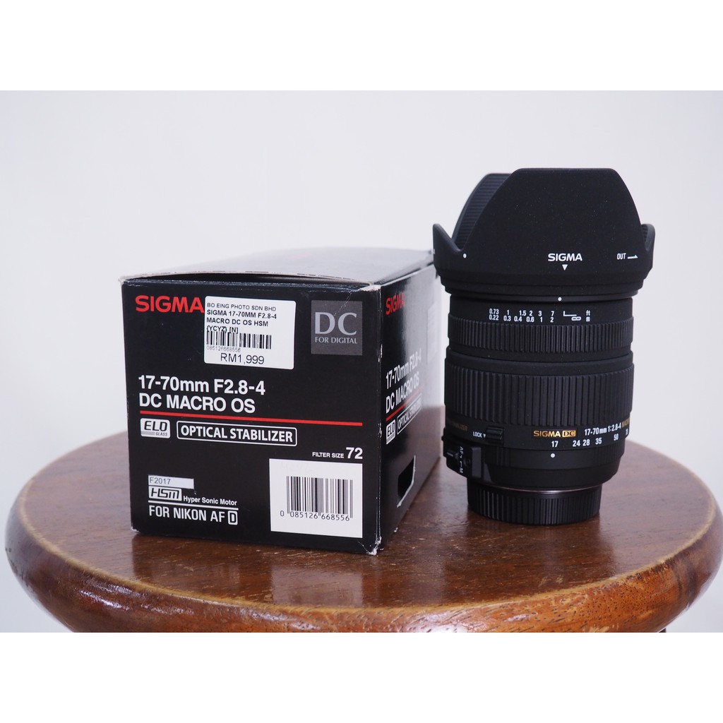 Sigma 17 70mm F2 8 4 Dg Macro Os Hsm Nikon Sony A Mount Shopee Malaysia