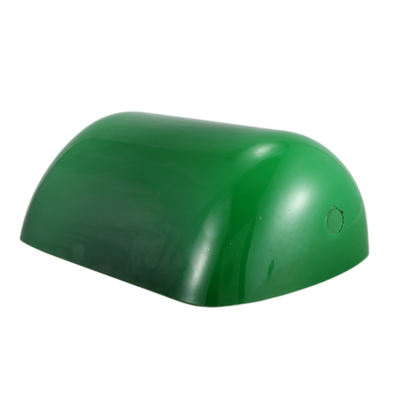 Green Color Glass Banker Lamp Cover, Green Glass Bankers Lamp Shade Replacement Cover