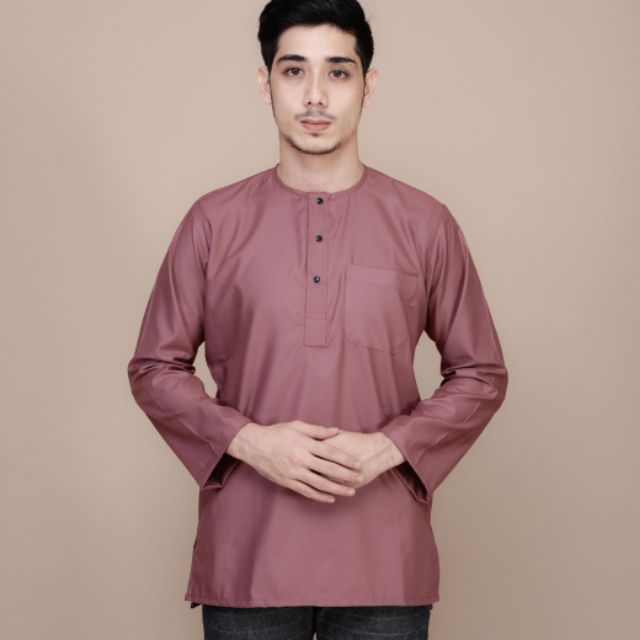 KURTA LELAKI TANPA KOLAR COTTON | Shopee Malaysia