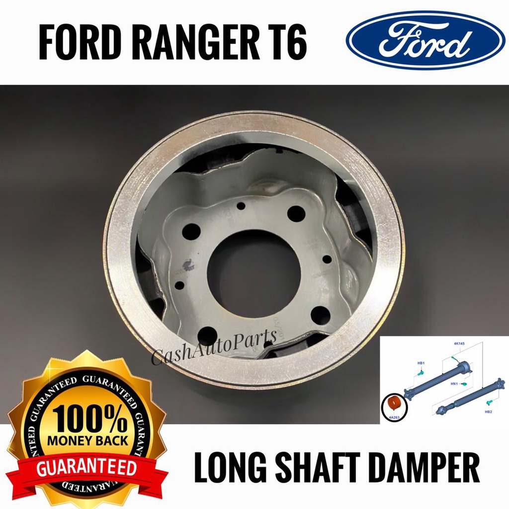 Ford Ranger T6 Mazda BT50 Long Shaft Damper Propeller Shaft Damper