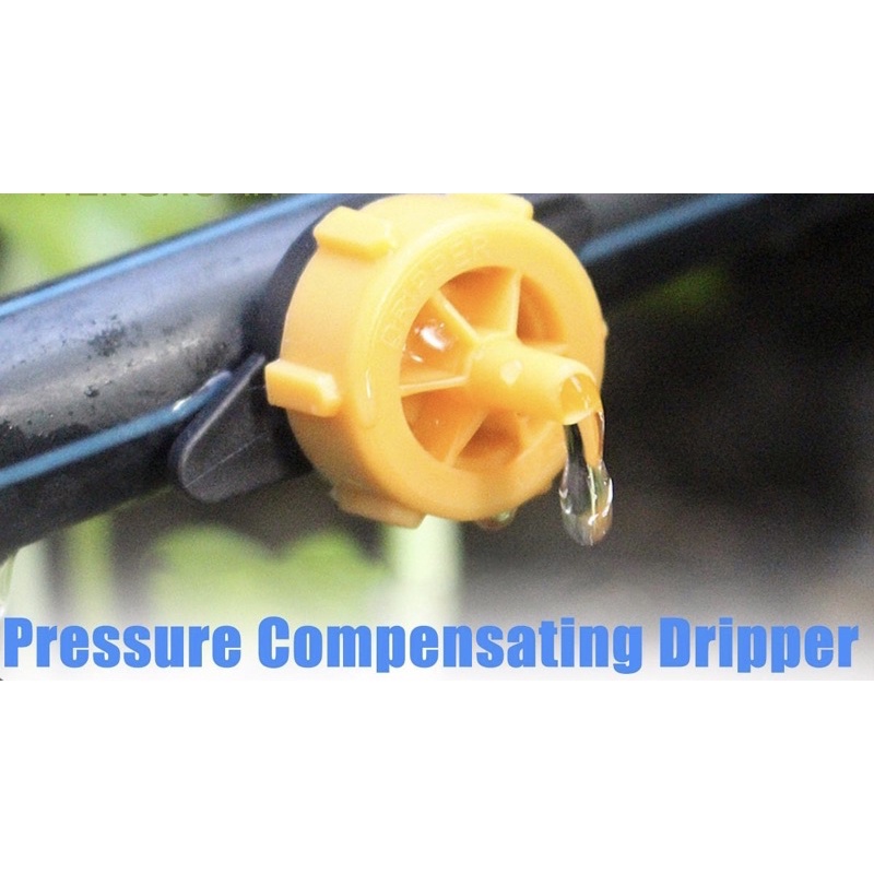 ready stock [2 Litres /Hour] DRIPPER SPRINKLER YELLOW BLACK Detachable