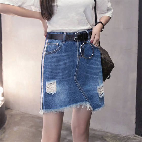 sexy jeans skirt