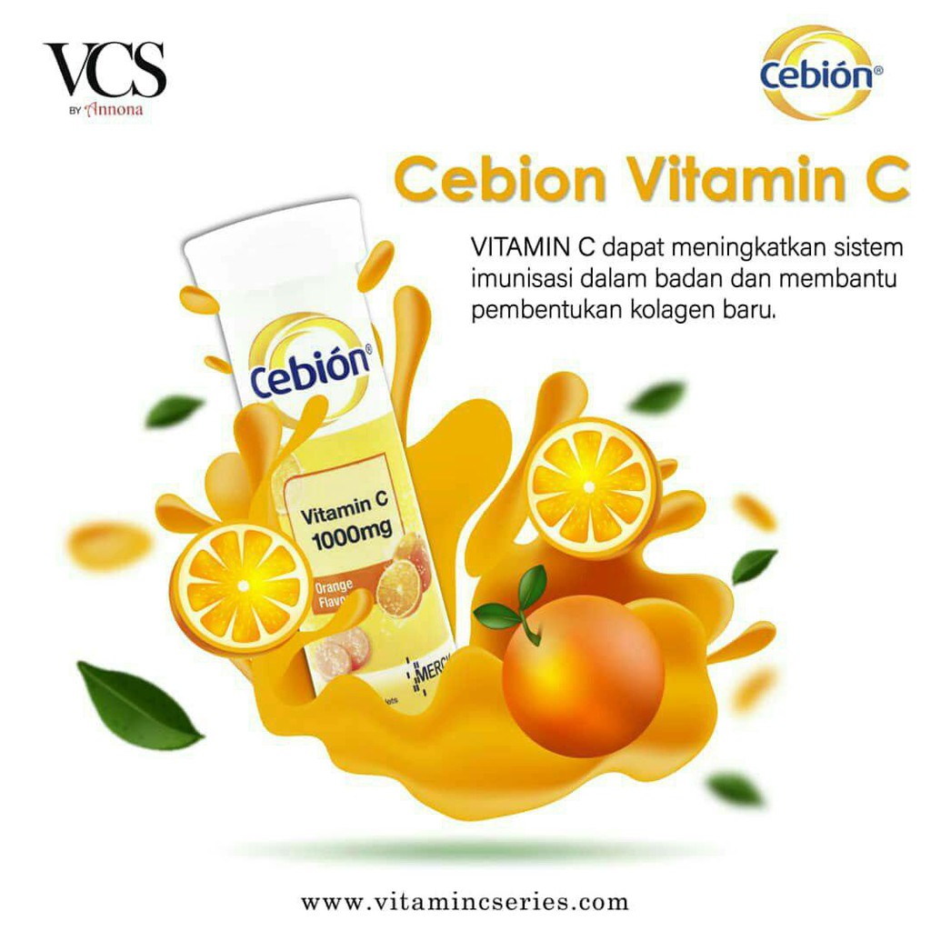 Cebion Vitamin C Effervescent Tablet 1000mg Orange Flavour Shopee Malaysia