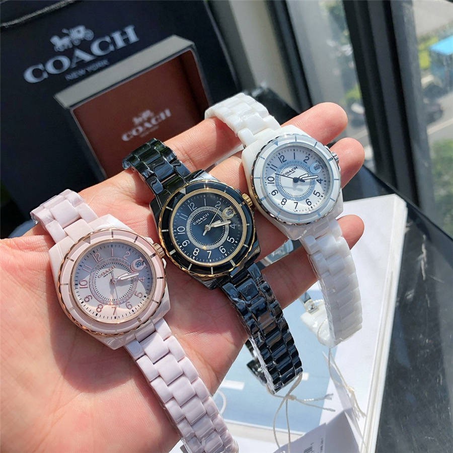 Original & 2 Years Warranty] Coach Preston Ceramic Women Ladies Watch Jam  Tangan Perempuan 14503461 14503462 14503463 | Shopee Malaysia