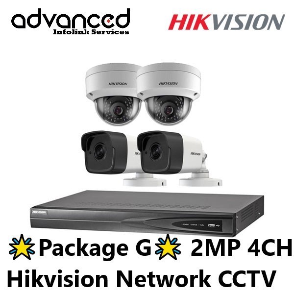 Hikvision Network Cctv Package 4ch Package G Shopee Malaysia