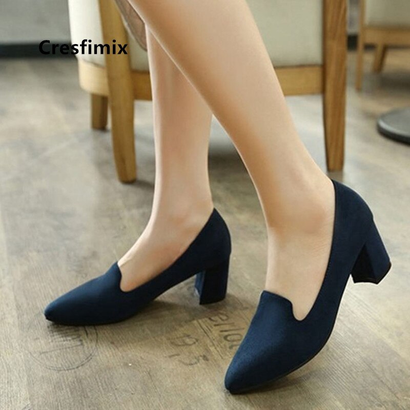 ladies navy high heel shoes