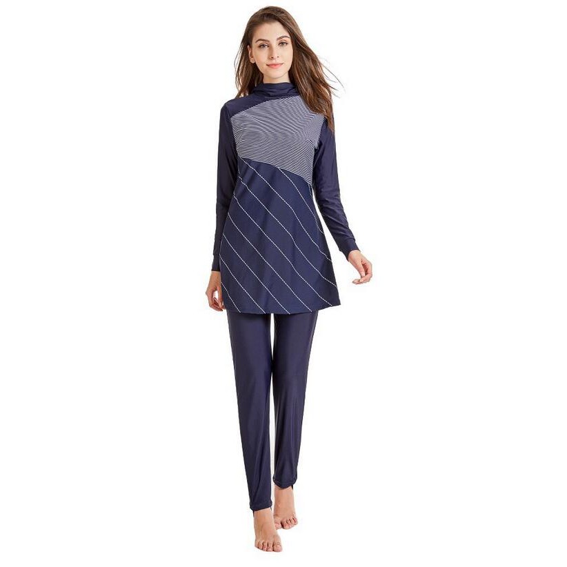 Reliable Purpose New Muslim swimsuit lady printing Islamic women beach Raya Versatile - Image 2