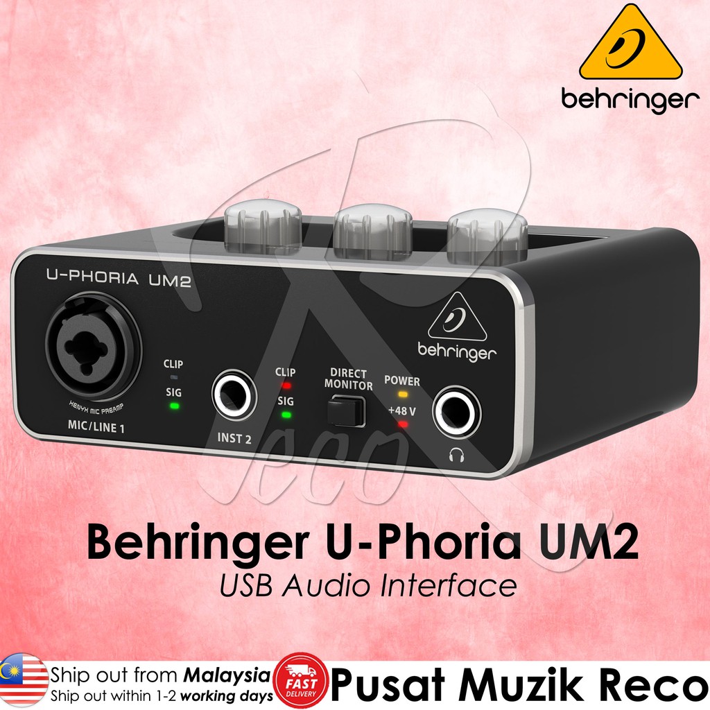 Внешняя звуковая карта behringer u phoria um2 обзор