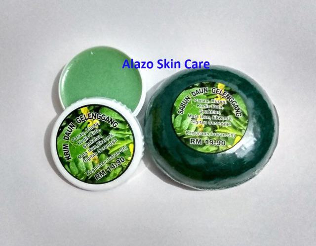 SET Ubat Tradisional Krim dan Sabun Gelenggang utk panau 