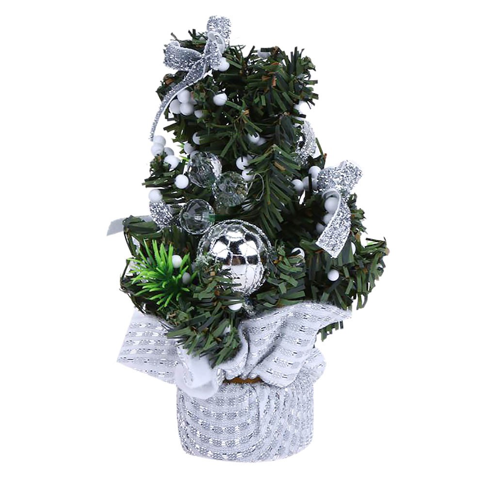 Desk Table Top Mini Christmas Tree Candy Ball Shiny Party