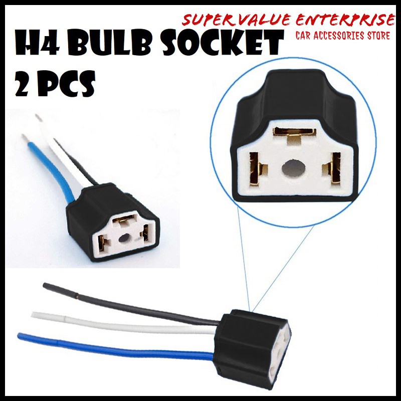 2PCS H4 Headlight Bulb Socket Bulb Holder Soket Mentol Shopee Malaysia