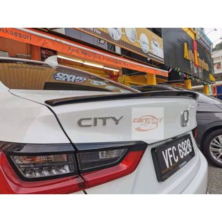 Honda City 2020 2021 2022 gn2 RS Spoiler Spoiler with paint Gloss Black ...
