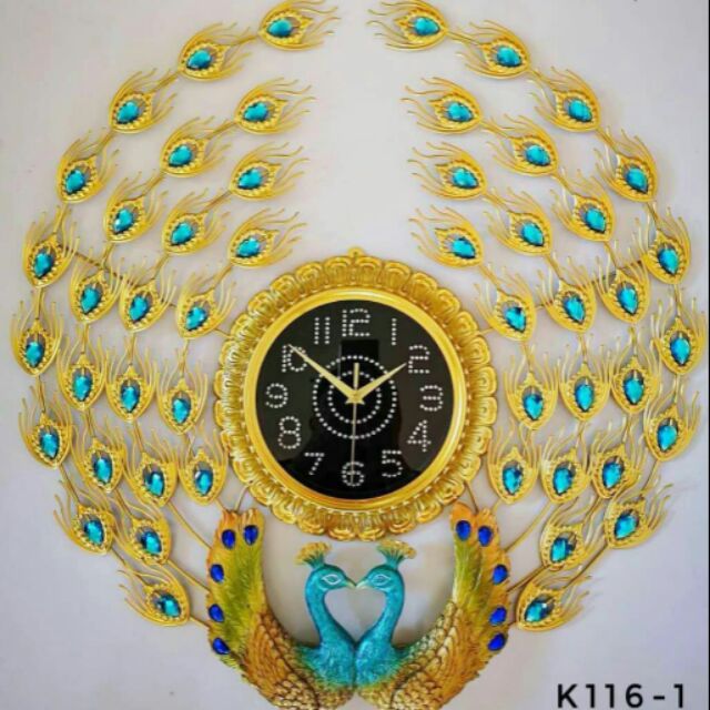 Peacock wall clock Shopee Malaysia