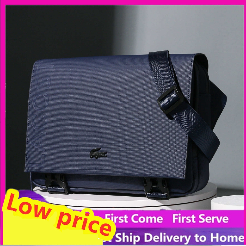 lacoste mens shoulder bag