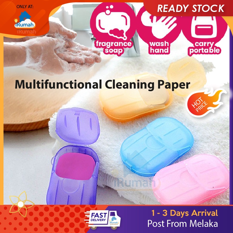 Travel Disposable Soap 1Box 20Pcs tablets hand washing Carry Paper Anti ...