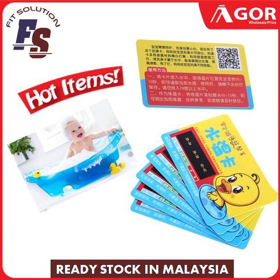 Temperature Measurement Thermometer Tester Water Temperature Card Baby