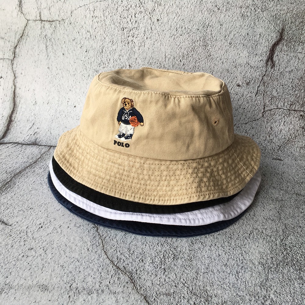 white bears bucket hat