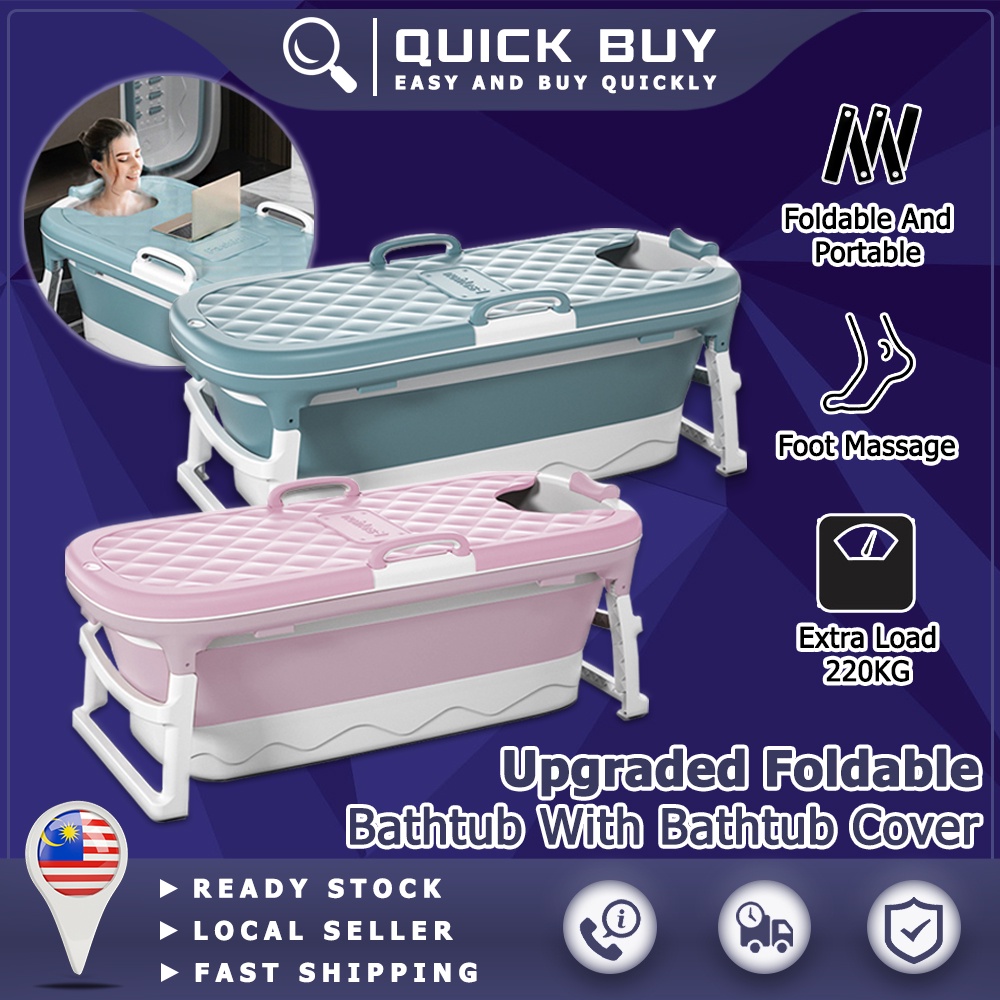 (2 size & colour available) QuickBuy 8822 Foldable Adult Bath Tub