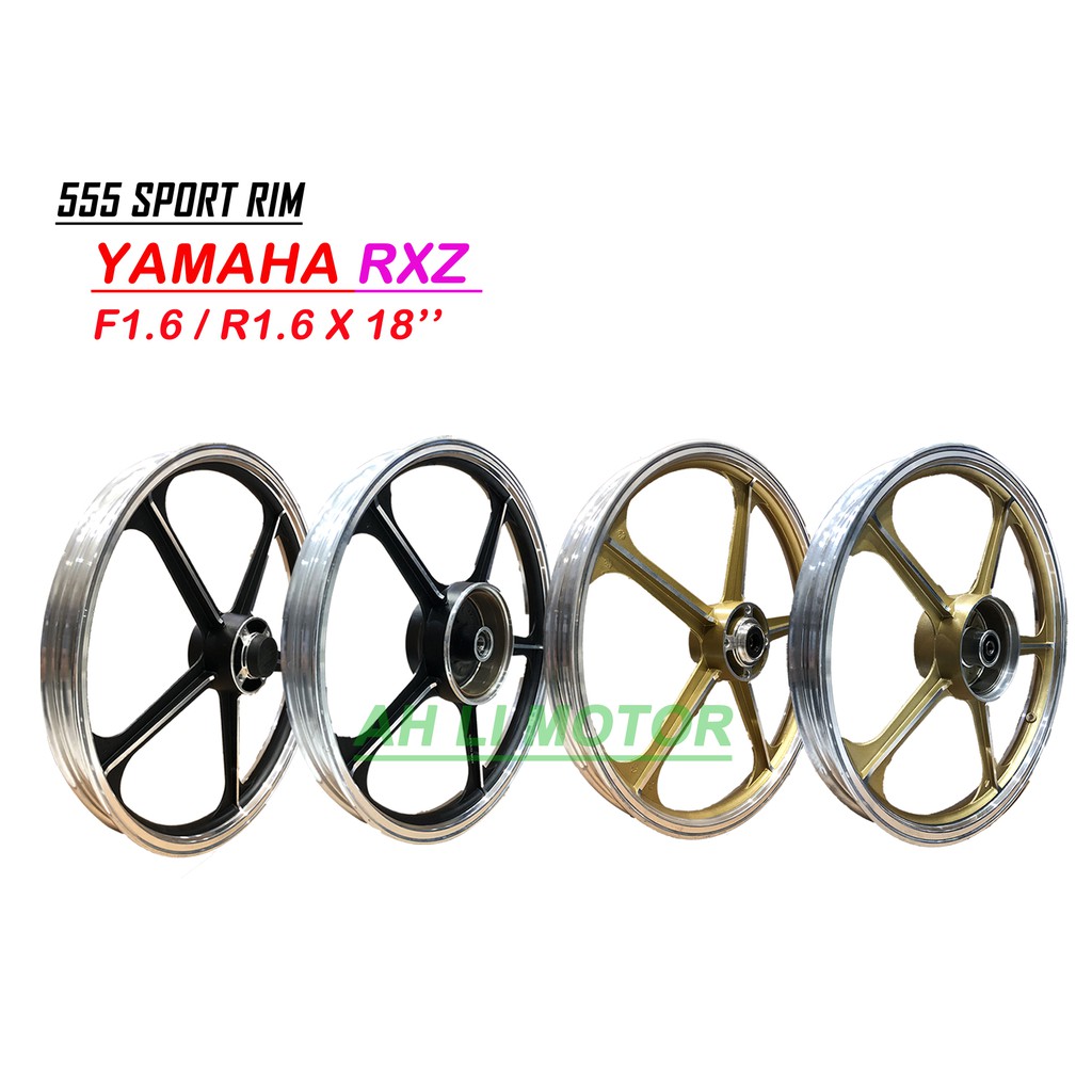 SPORT RIM 555 (5 Kaki ),YAMAHA Rxz, PNP , (WITH BEARING ) DEPAN 1.6 ...