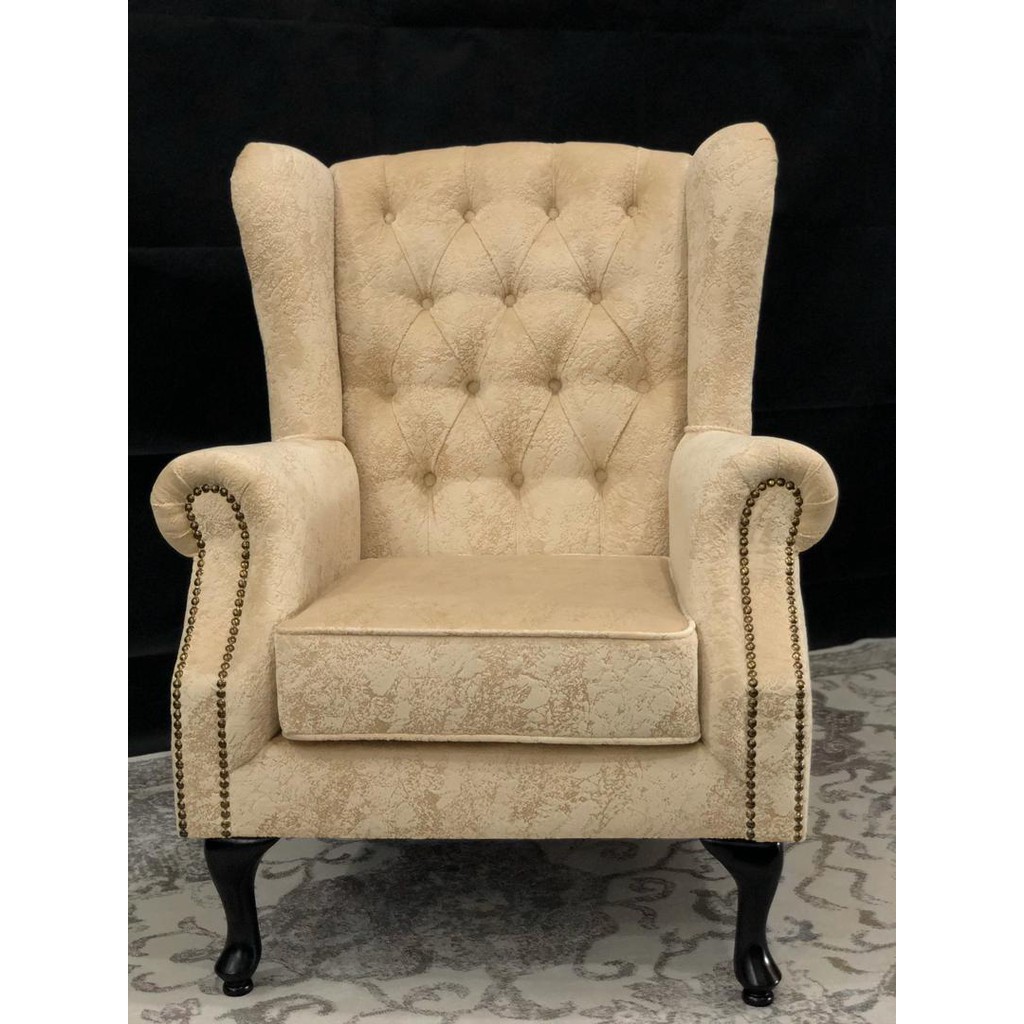 New classic wing chair Shopee Malaysia