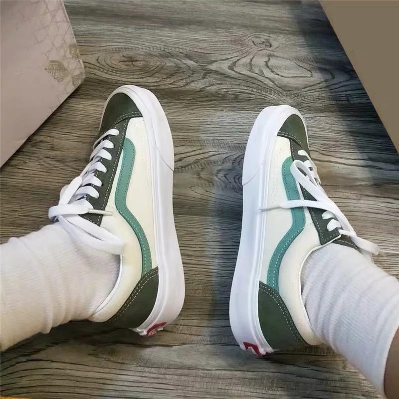 vans style 36 retro sport green