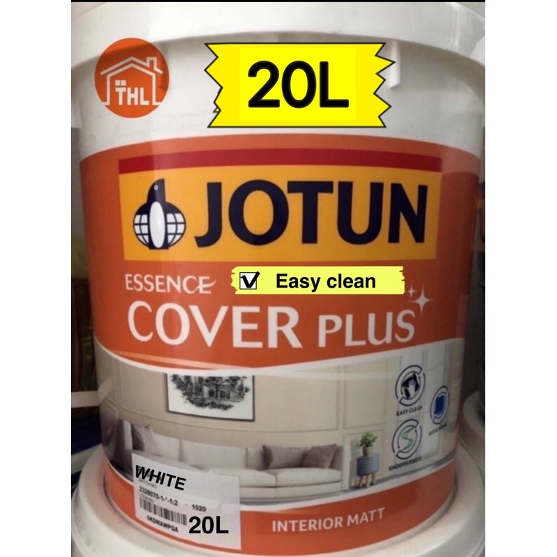 Jotun Easy Clean Wall & Ceiling White Paint 20L | Shopee Malaysia