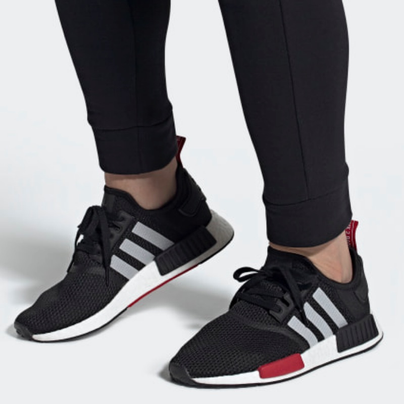 Adidas Originals Nmd R1 Black White Red 