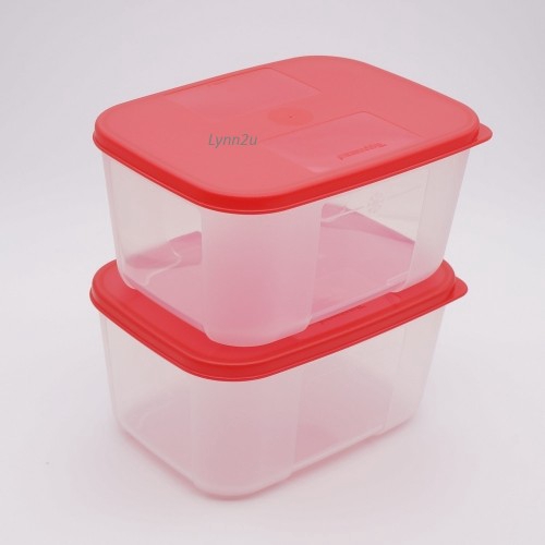 Tupperware FreezerMate Small II (2) 650ml - Red