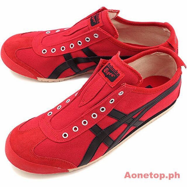 onitsuka slip on red