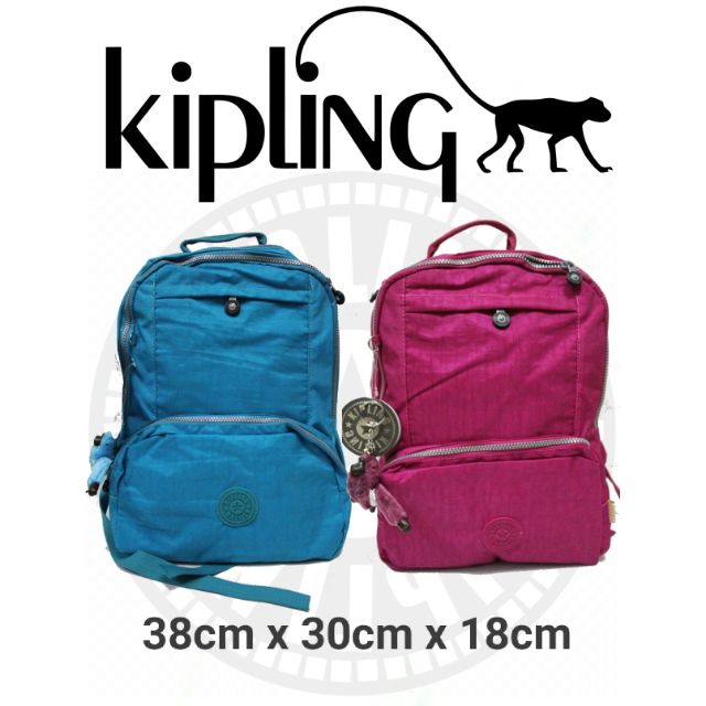 [Ready Stock] Kipling Multi Compartment Water Resistant Backpack High