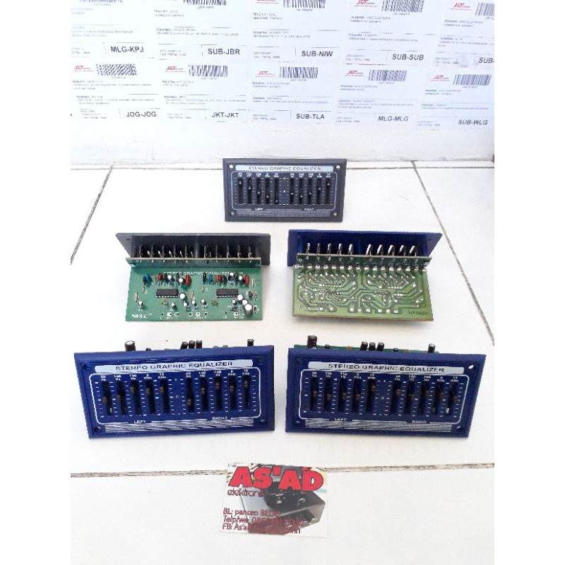 10 Channel Stereo Equalizer Kit Complete Panel Shopee Malaysia