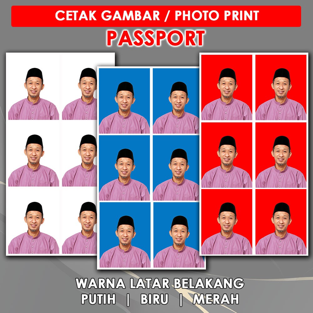 Cuci Cetak Gambar Passport Print Passport Photo Shopee Malaysia 7179