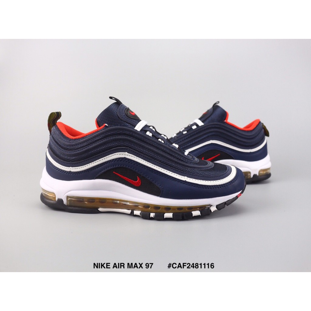 navy blue and orange air max 97