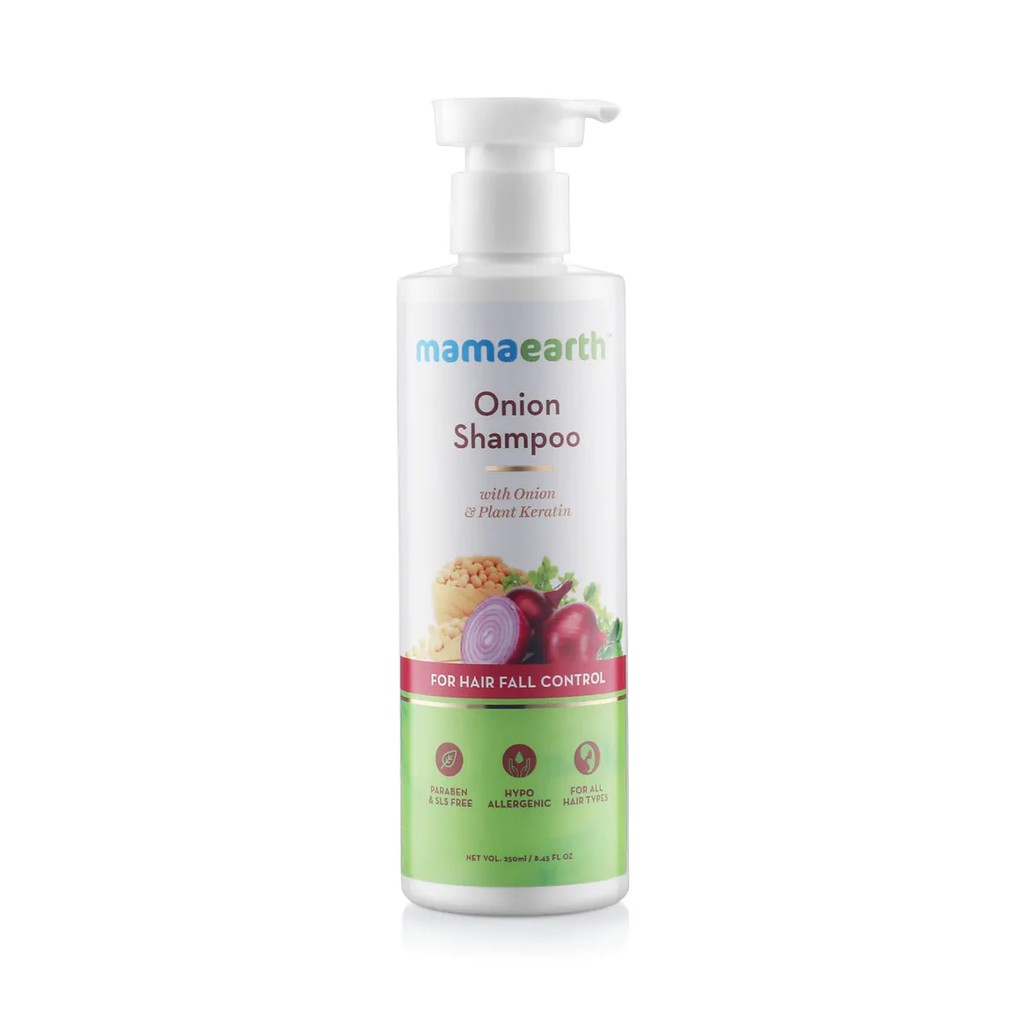 Mama Earth Onion Shampoo with Onion Oil and Plant Keratin 250ml - for Hair  Growth and Hair Fall Control | Shopee Malaysia