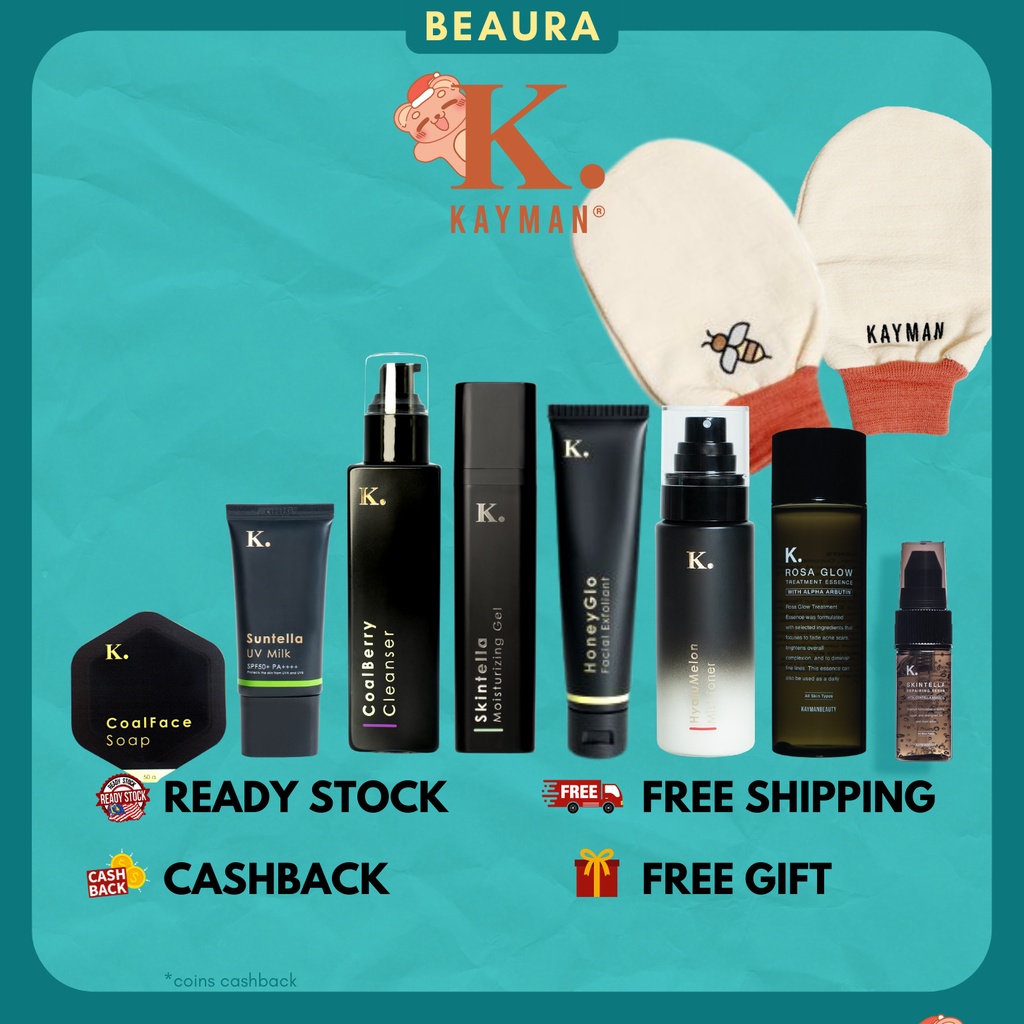 KAYMAN Boing Boing Skin Hyalumelon Toner Moisturizer CoalFace SOAP Rosa