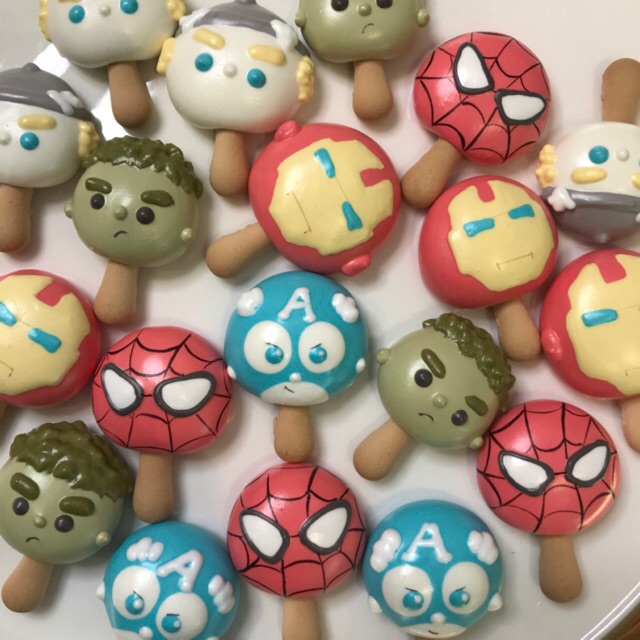 Semisweets The Avengers Meringue Cookies å¤ä»‡è€…è