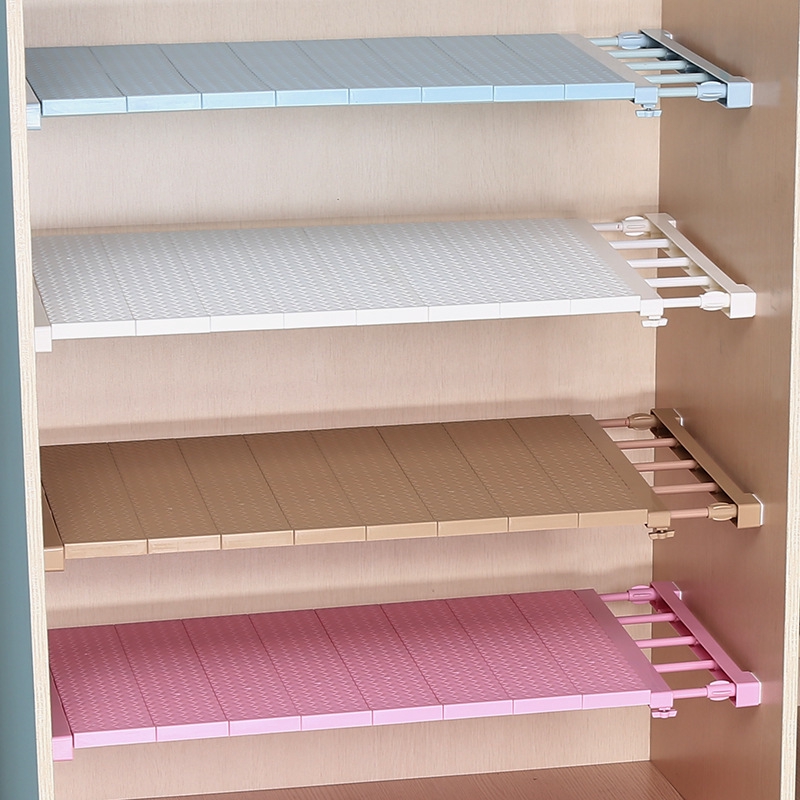 Adjustable Closet Organizer Storage Shelf Clothes Shoes Rack Space