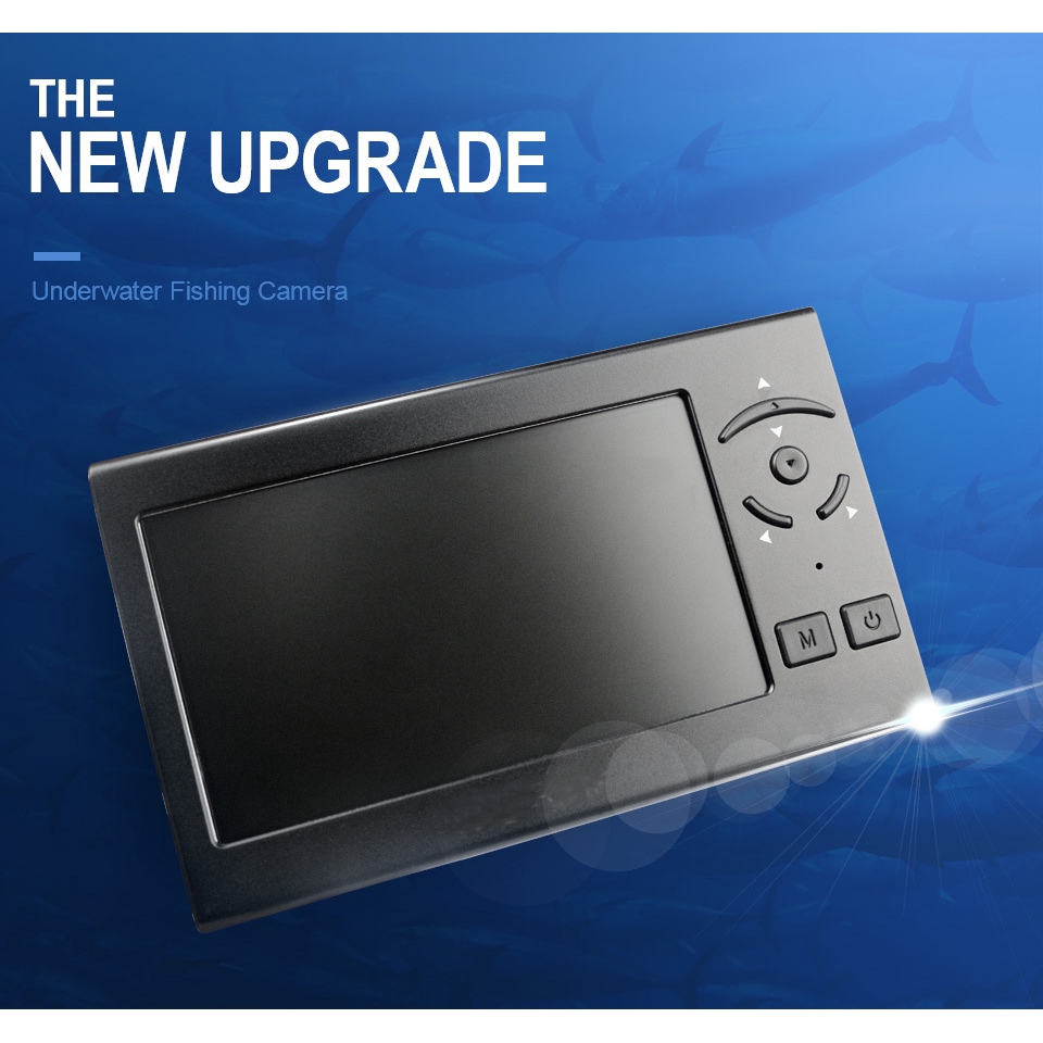 Real Fish Finder Waterproof Video Fish Finder Underwater Infrared Lamp Ice Fishing Depth Finder Depth Sounder Suitable For Deep Sea Fishing Shopee Malaysia