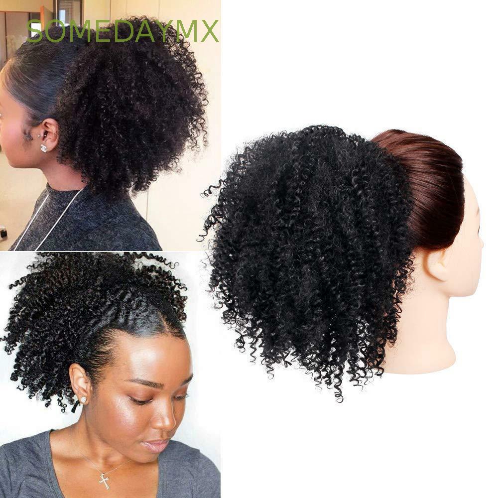Somedaymx American Wigs Drawstring Ponytails Natural Hair Clip For