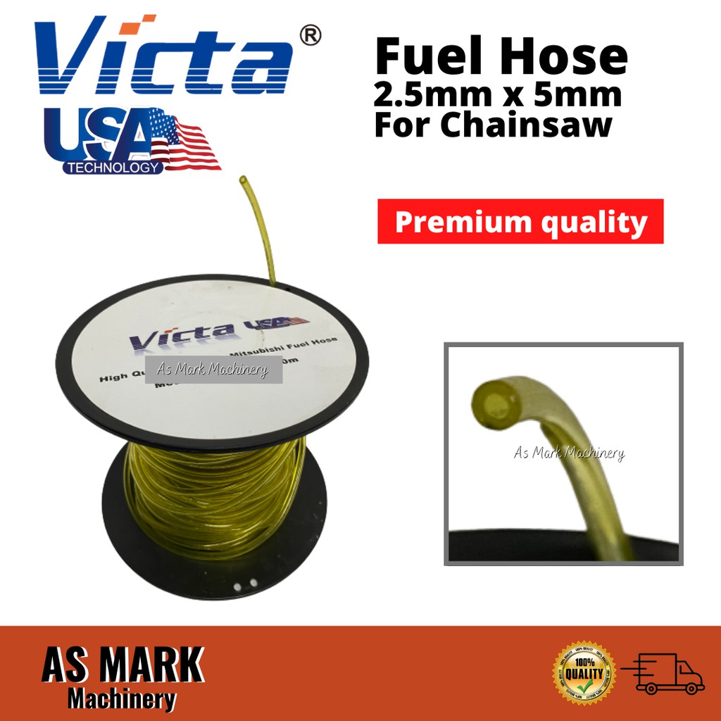 *** Price Per Feet *** Victa Fuel Hose 2.5mm x 5mm High Quality Chainsaw