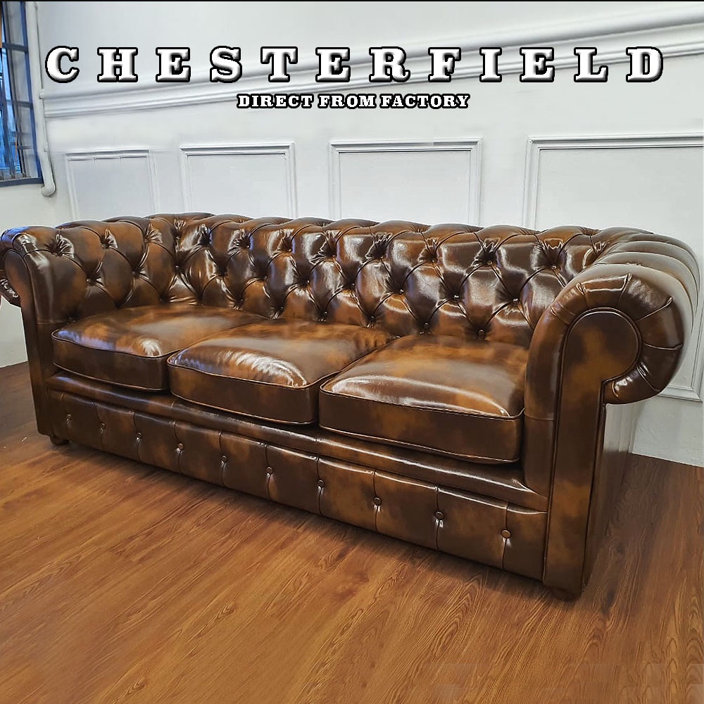 BUMBUMBEE Luxury Chesterfield Sofa 2 3 Seater Premium Bull Pu Leather 2 ...