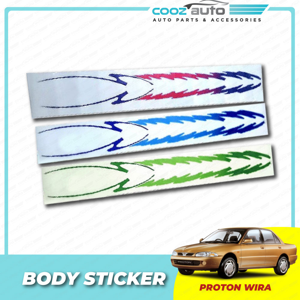 Proton Wira Car Side Body Door Vy Sticker Body Sticker Vinyl Shopee Malaysia
