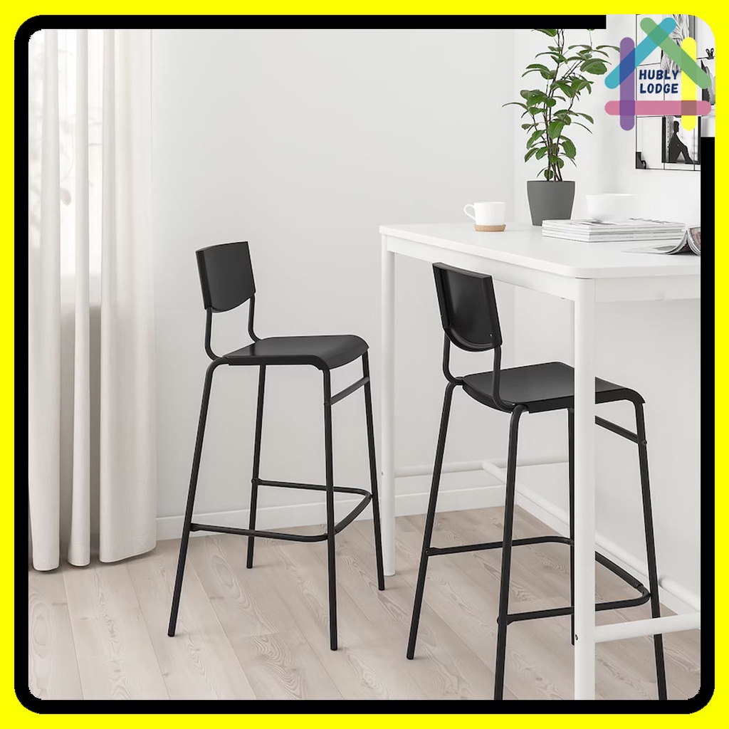 IKEA BAR STOOL STIG BAR STOOL WITH BACKREST 63CM 74CM IKEA BAR CHAIR