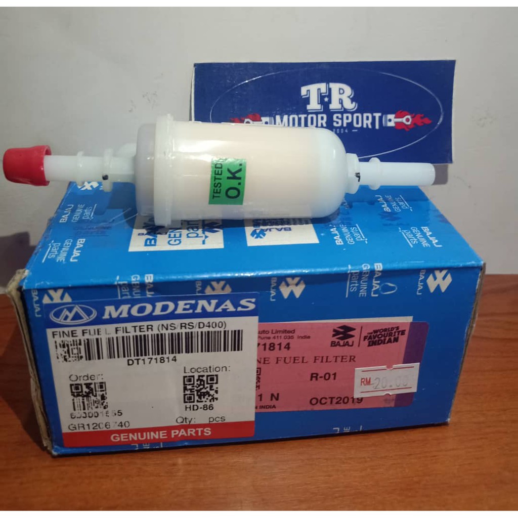BAJAJ / MODENAS PULSAR NS 200 / RS 200 / DOMINAR 400 , FINE FUEL FILTER