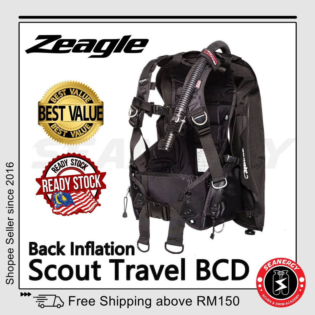 ZEAGLE SCOUT BC BCD BUOYANCY CONTROL DEVICE BUOYANCY COMPENSATOR FOR