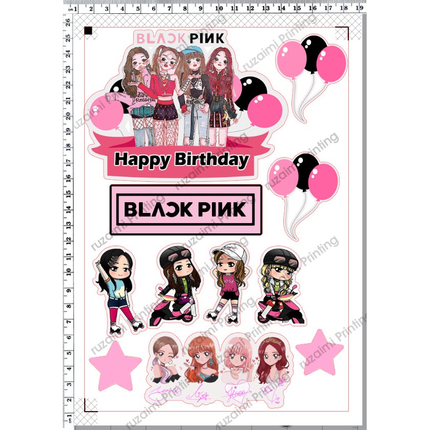 Blackpink Cake Topper Shopee Malaysia