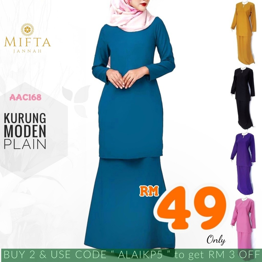 Paling Baru Baju  Kurung  Moden  Plain  Murah  Kelly Lilmer