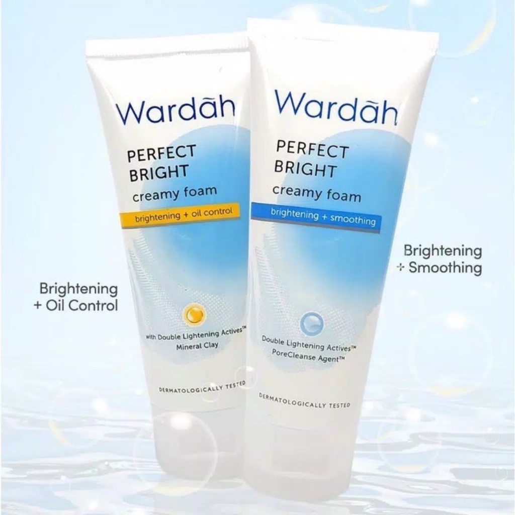 Wardah Perfect Bright Creamy Foam Brightening+Smoothing/Oil Control ...